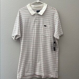 RVCA Men's Striped Polo Shirt